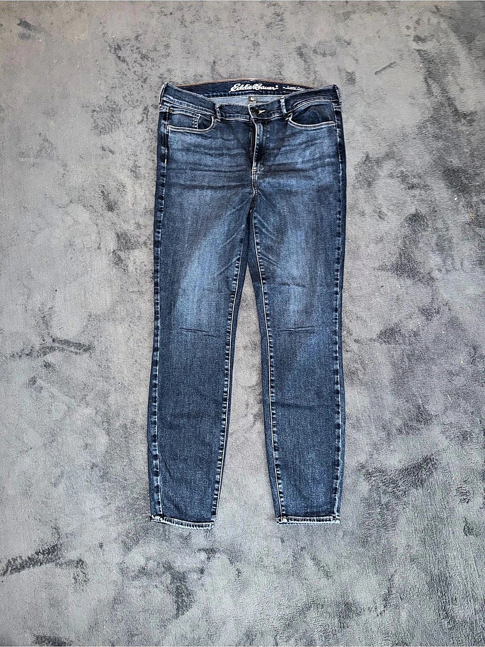 Eddie Bauer Slightly Curvy Skinny Jeans Girls Size 12 Blue